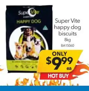 Cheap as Chips SuperVite Happy Dog Biscuits 8kg offer