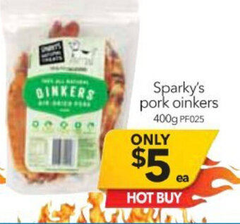 Sparky's Pork Oinkers 400g