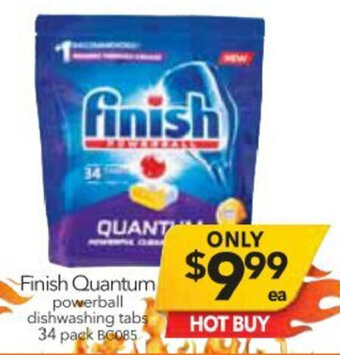 Finish Quantum Powerball Dishwashing Tabs 34 Pack