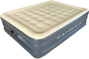 Wanderer premium double high queen air bed with pump