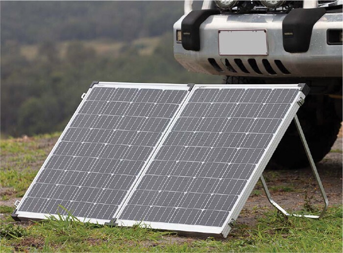 Xtm 160w folding solar panel offer at BCF