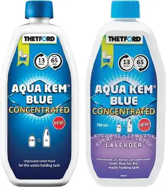 BCF Thetford aqua kem blue or lavender 780ml concentrate offer