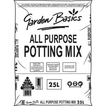 Bunnings Garden basics 25l all purpose potting mix offer
