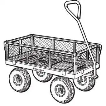 Bunnings Gorilla carts 85l steel utility cart offer