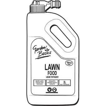 Bunnings Garden basics 2l hose on lawn food offer