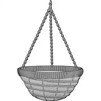 Gardman ‘sisal & fern’ hanging basket