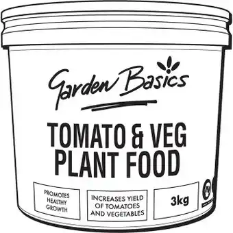 Bunnings Garden basics 3kg tomato & vegetable plant food offer