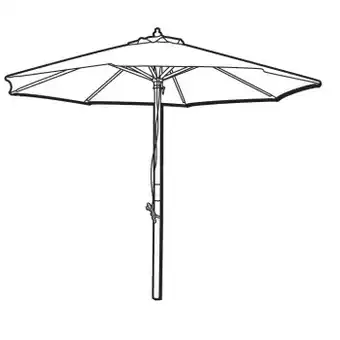 Bunnings Mimosa ‘woolamai’ round market umbrella offer