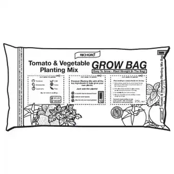Bunnings Richgro 25l tomato & vegetable grow bag offer