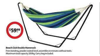 Beach club double hammock
