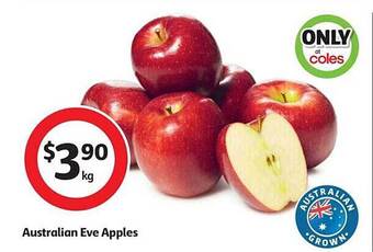 Coles Australian eve apples offer