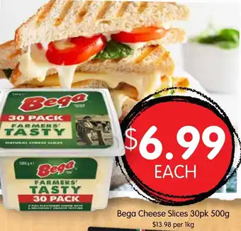 Spudshed Bega Cheese Slices 30pk 500g offer