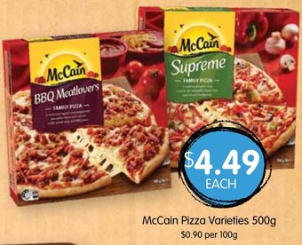 Spudshed McCain Pizza Varieties 500g offer