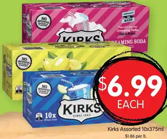 Kirks Assorted 10x375ml
