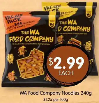 Spudshed WA Food Company Noodles 240g offer