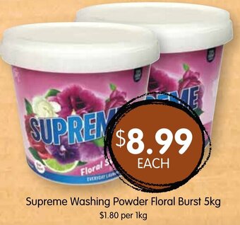 Supreme Washing Powder Floral Burst 5Kg
