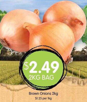 Brown Onions 2Kg