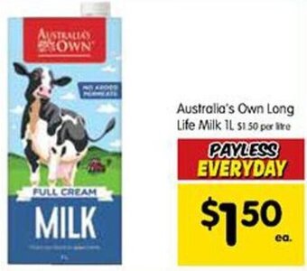 Spar Australia's Own Long Life Milk 1L offer