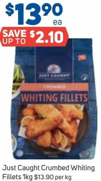 Just Caught Crumbed Whiting Fillets 1 kg