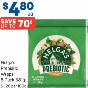 Foodland Helga's Prebiotic Wraps 381 g offer