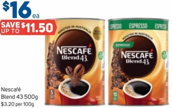 Foodland Nescafé Blend 43 500 g offer