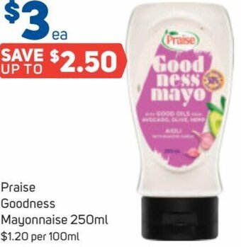 Foodland Praise Goodness Mayonnaise 250 ml offer