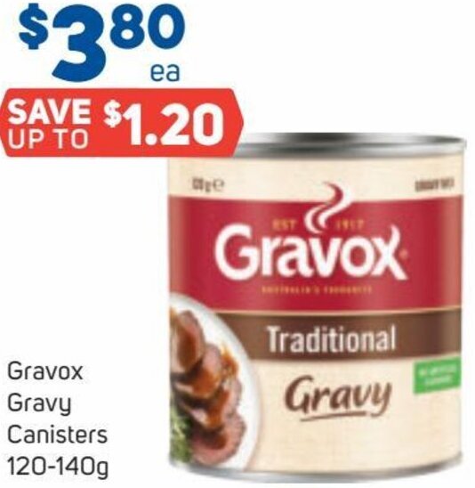 Gravox Gravy Canisters 120140 g offer at Foodland