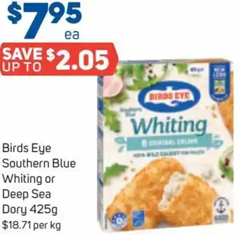 Foodland Birds Eye Southern Blue Whiting or Deep Sea Dory 425 g offer