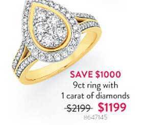 Goldmark 9ct ring with 1 carat of diamonds offer
