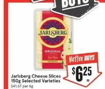 IGA Jarlsberg cheese slices 150 g offer