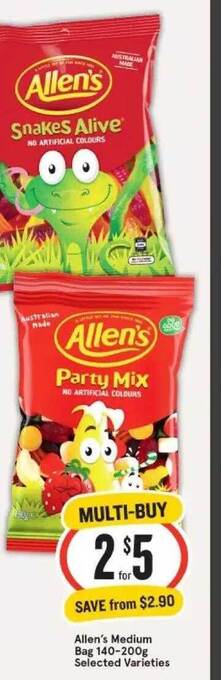 IGA Allen's medium bag offer