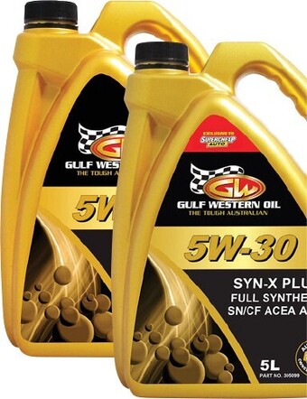 SuperCheap Auto These gulf western 5l syn-x engine oils offer