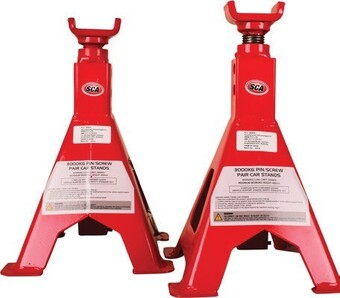 SuperCheap Auto Sca 3000kg screw/pin car stands offer