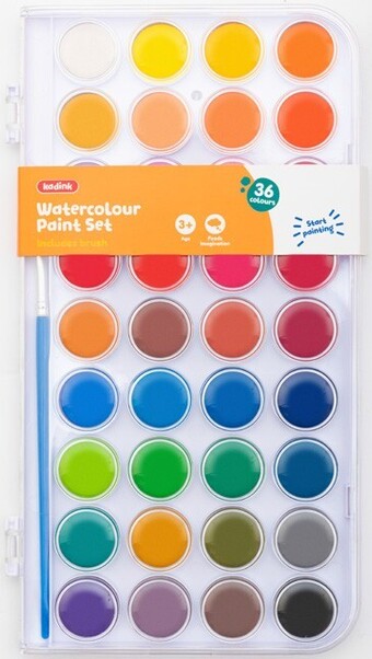 Officeworks Kadink 36 pack watercolour paint offer