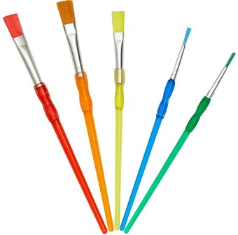 Officeworks Kadink 5 pack grip paintbrushes offer