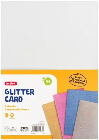 Officeworks Kadink paper pack - glitter card offer