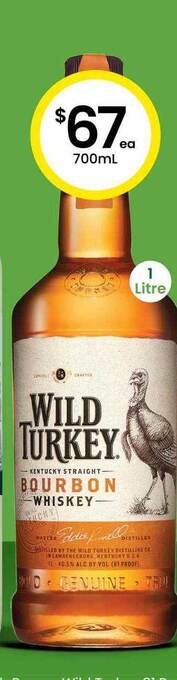 The Bottle O Wild turkey offer