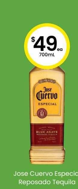 Jose cuervo especial reposado tequila