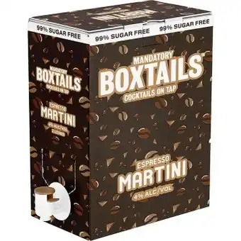 Mandatory spirit co boxtails espresso martini cask 2l