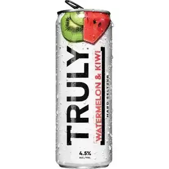 Dan Murphy's Truly hard seltzer watermelon & kiwi cans 330ml offer