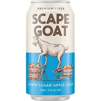 Dan Murphy's Scape goat apple low sugar cider can 375ml offer