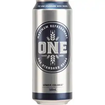 One classic lager can