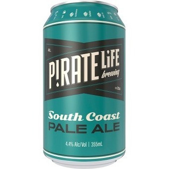 Pirate life brewing south coast pale ale cans 355ml