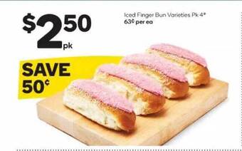 Woolworths Iced finger bun offer