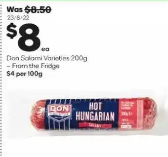 Woolworths Don salami offer
