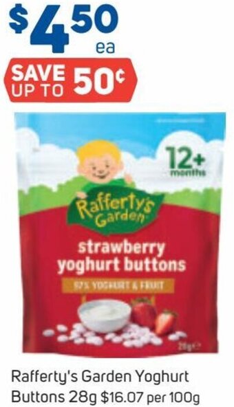 Foodland Rafferty's Garden Yoghurt Buttons 28g offer