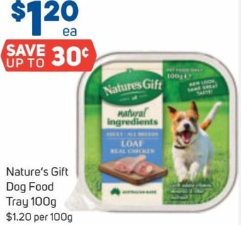 Foodland Nature's Gift Dog Food Tray 100 g offer