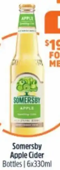 BWS Somersby Apple Cider 6x330ml offer