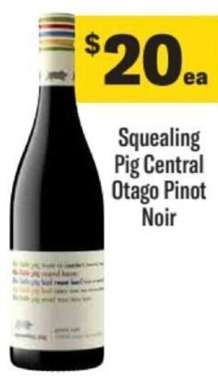 Liquorland Squealing Pig Central Otago Pinot Noir offer