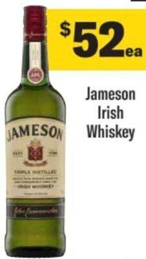 Liquorland Jameson Irish Whiskey offer
